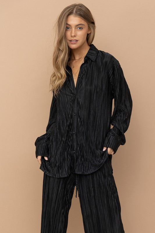 Nadine Pleated Pant Set