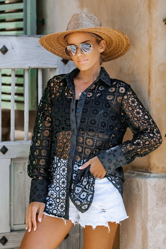 Avie Eyelet Shirt