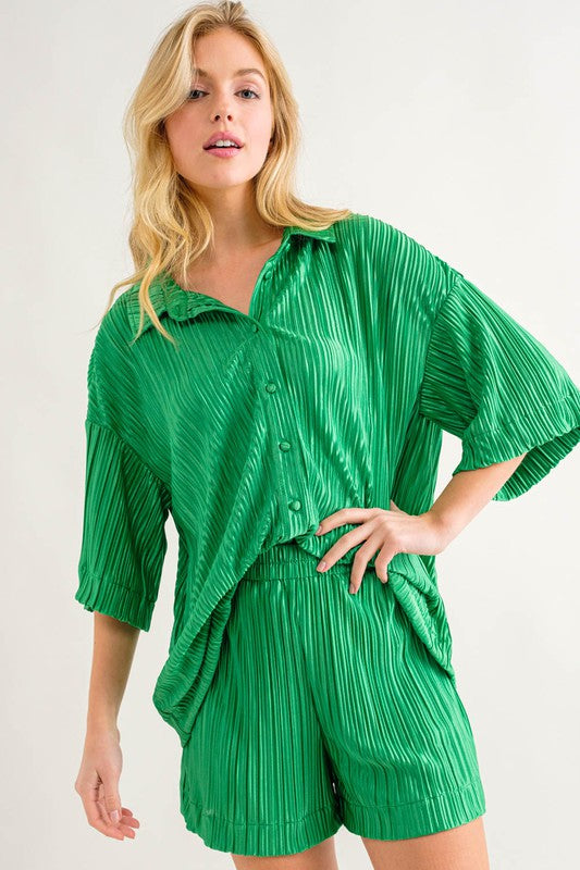 Naomi Pleated Set