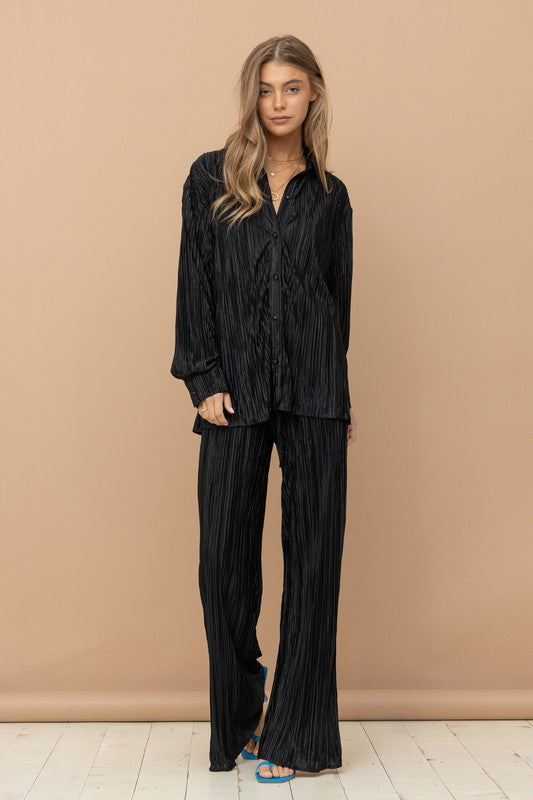 Nadine Pleated Pant Set