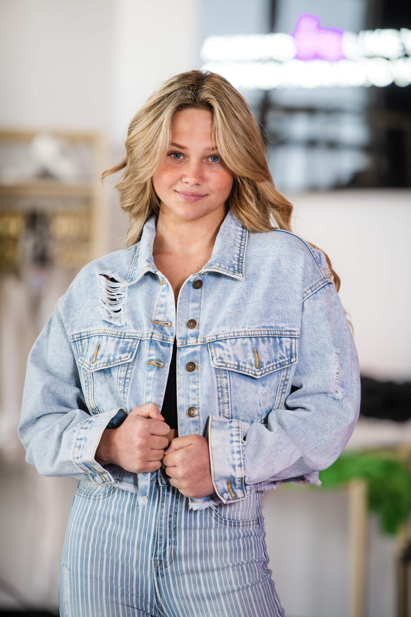 College Denim Jacket