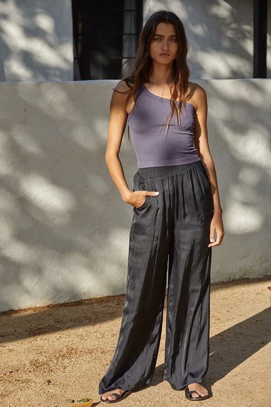 Aria One Shoulder Crop Top