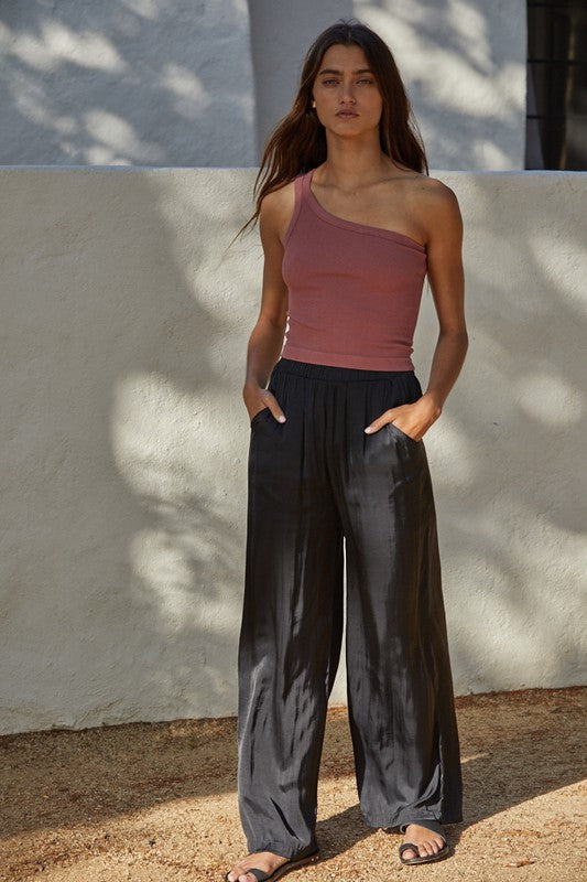 Aria One Shoulder Crop Top