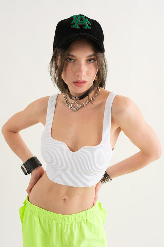 Sweetheart Neck Crop