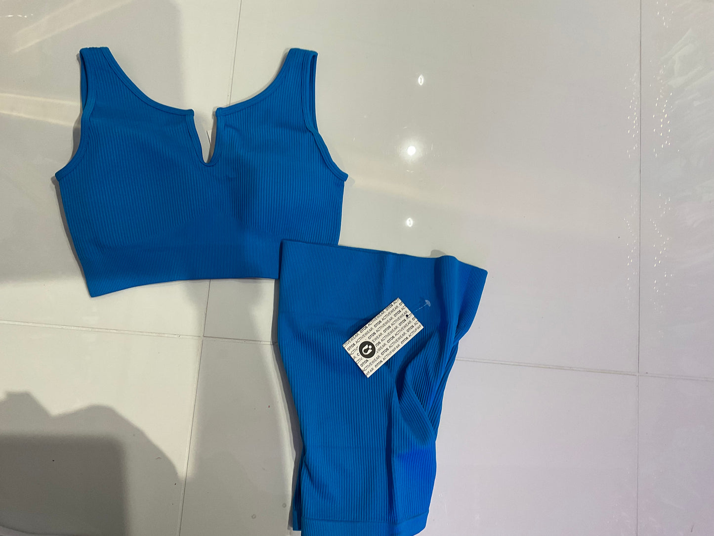 Crop Top and Biker Shorts Set