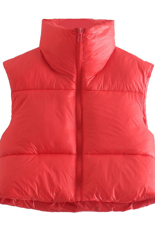 Catherine Full Zipper Puffer Vest Jacket