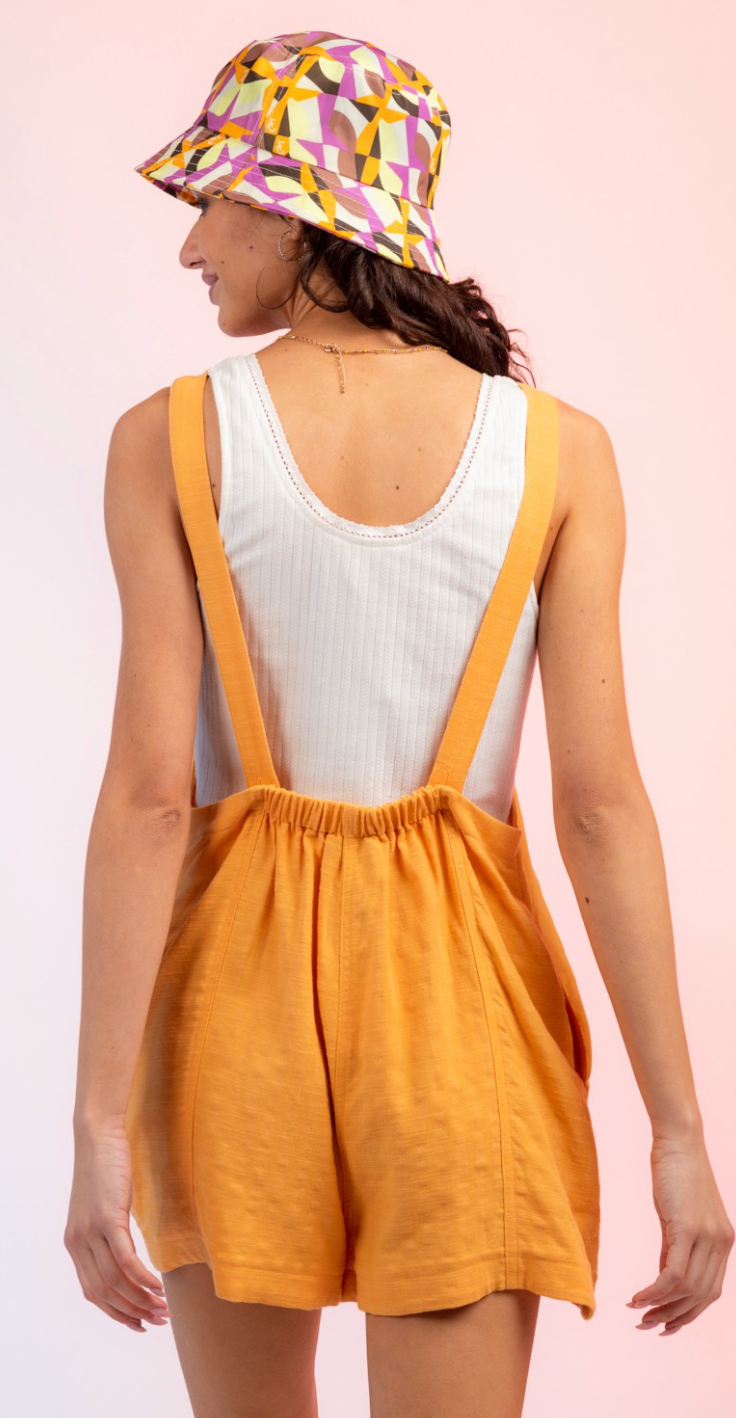 Woven Romper W/Pockets