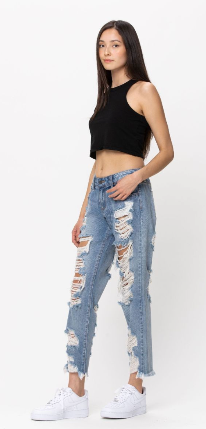 Spencer Mid Rise Boyfriend Jeans