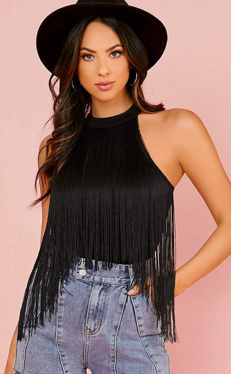 Fringe Friday Halter Bodysuit