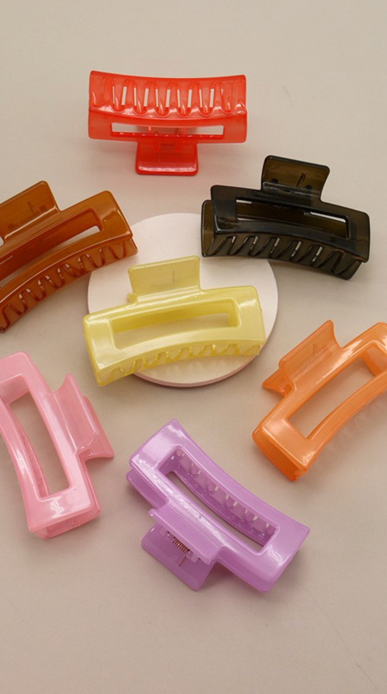 Jumbo Translucent Claw Clip