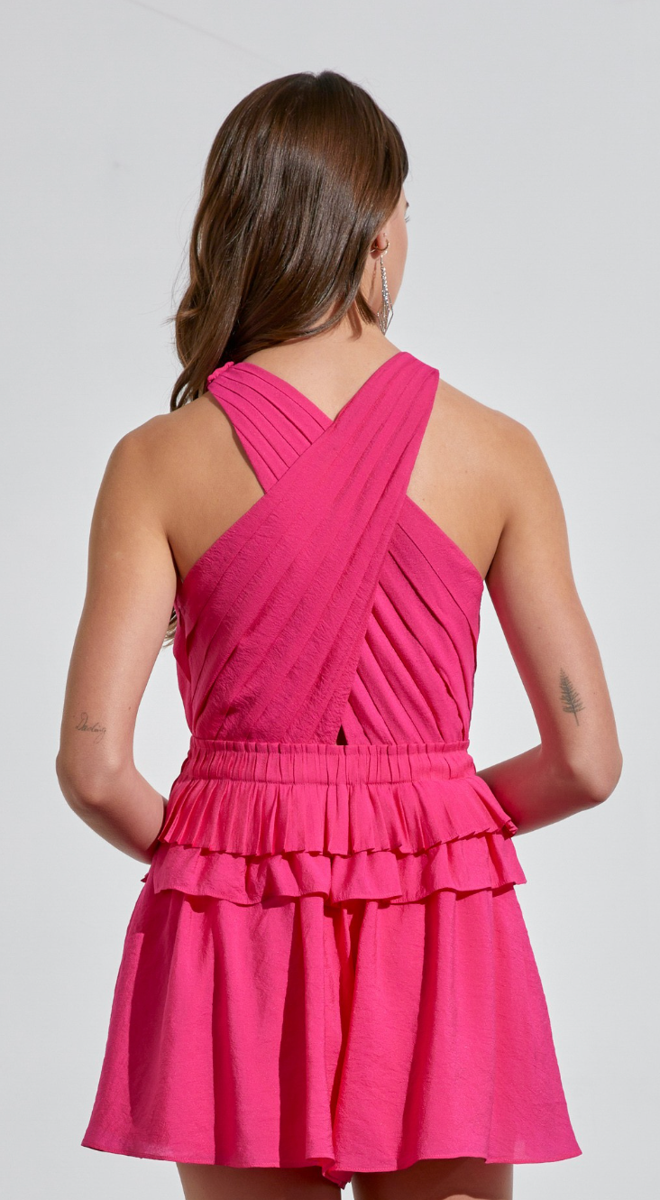 Mila Cross Neck Romper