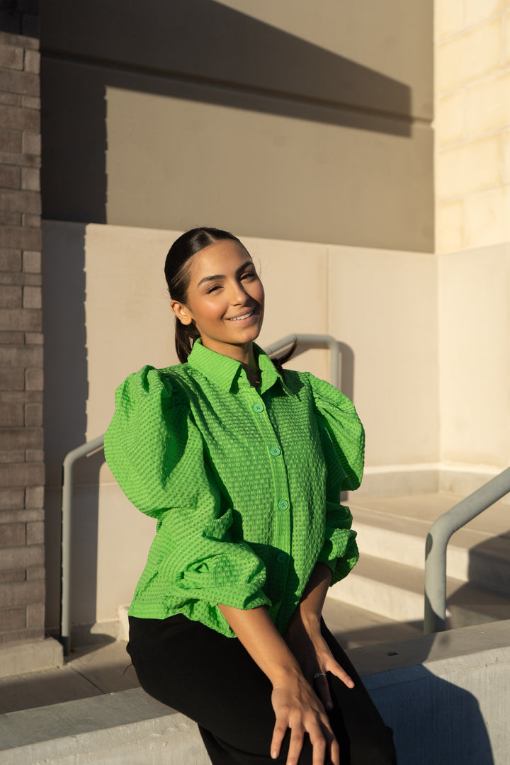 Lacey Cotton Long Sleeve Top