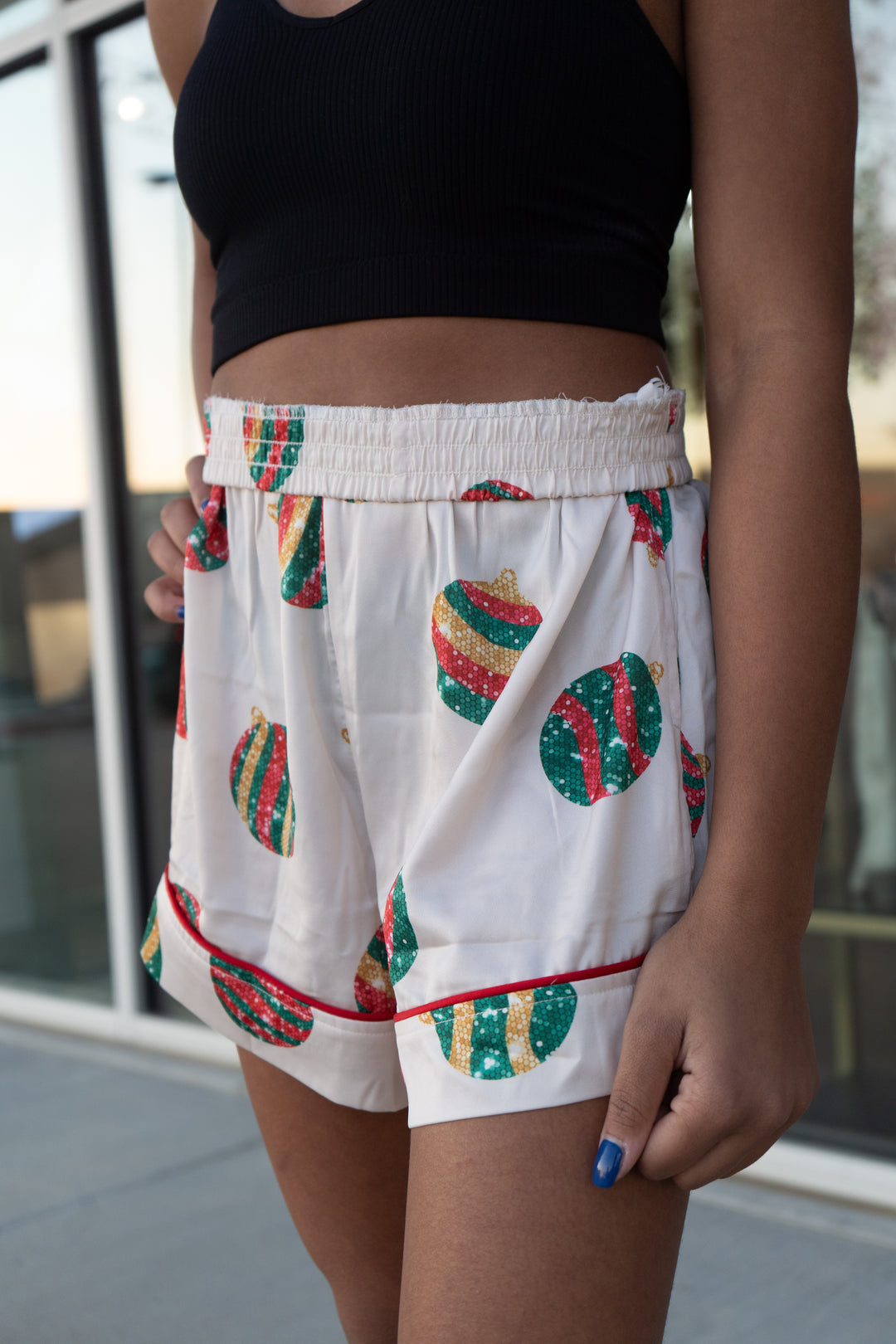 Ornament Pajama Shorts