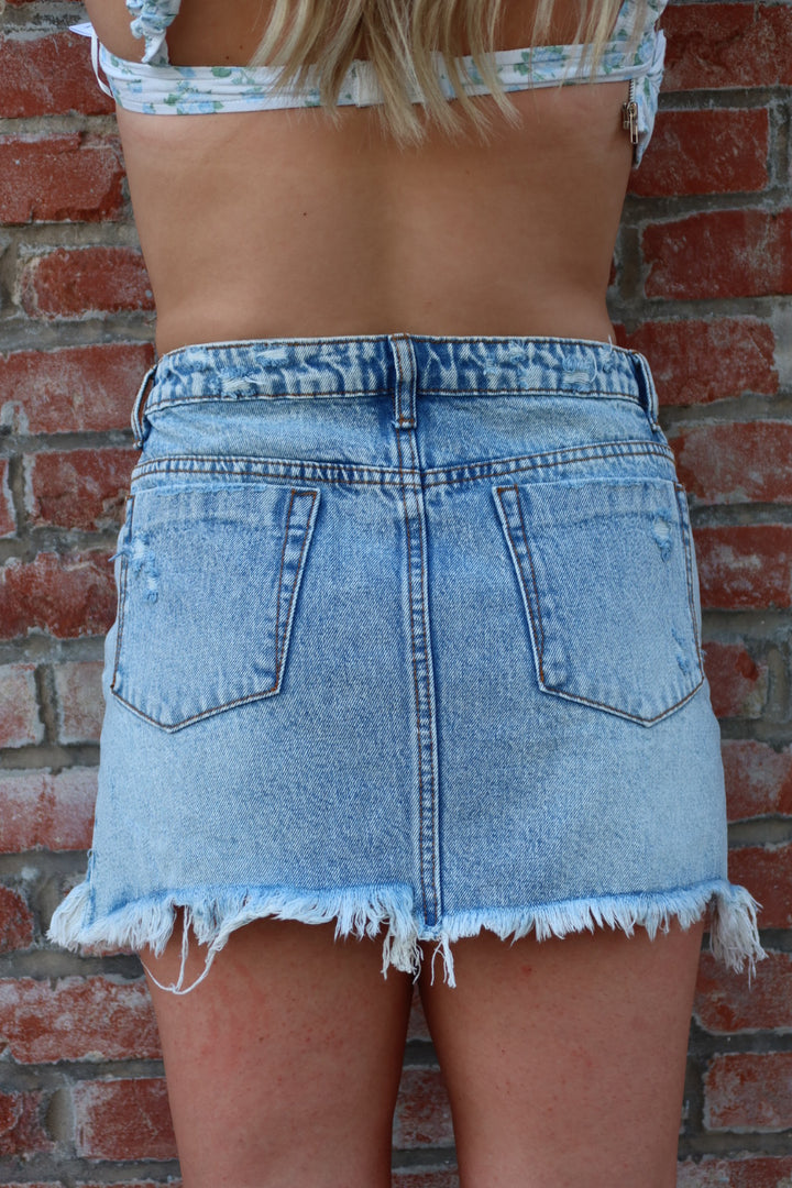 Denim Mini Skirt