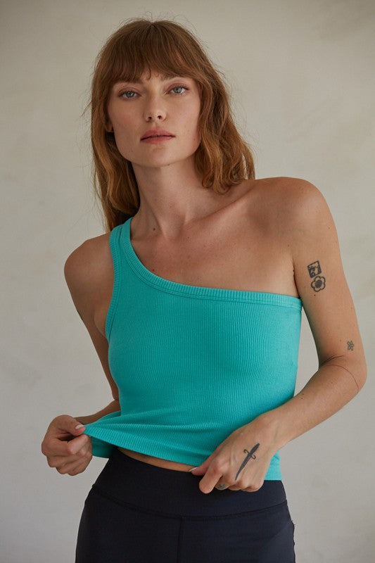 Aria One Shoulder Crop Top