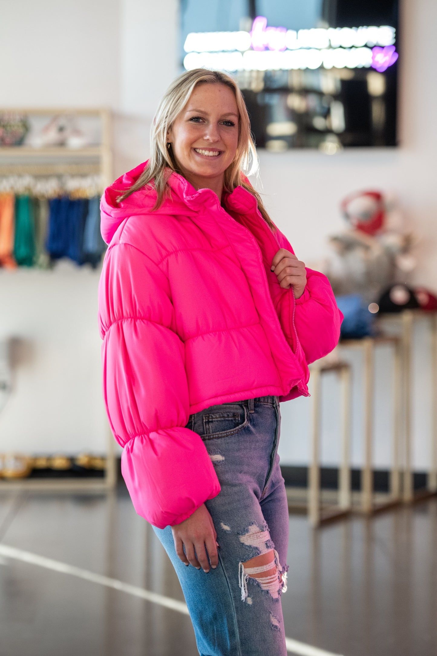 Cory Cropped Quilted Puffer Jacket