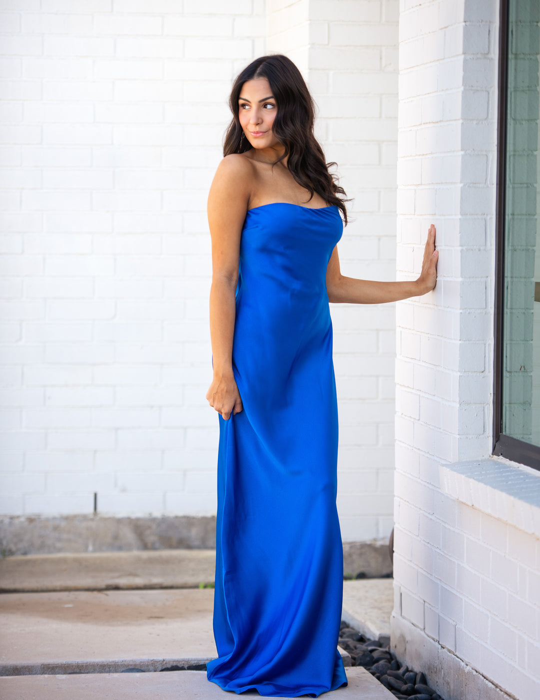 Layla Blue Satin dress