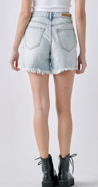 Genevieve High Rise Mom Shorts