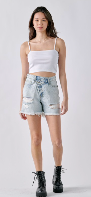 Genevieve High Rise Mom Shorts