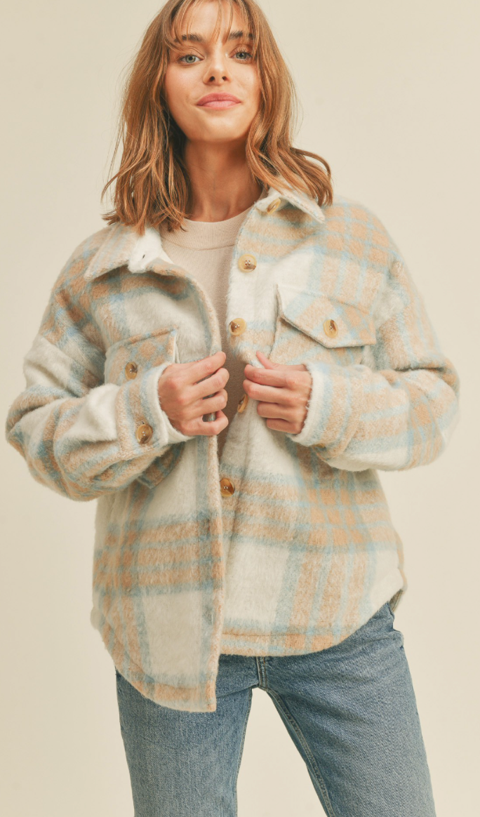 Emily Brushed Plaid Jacket