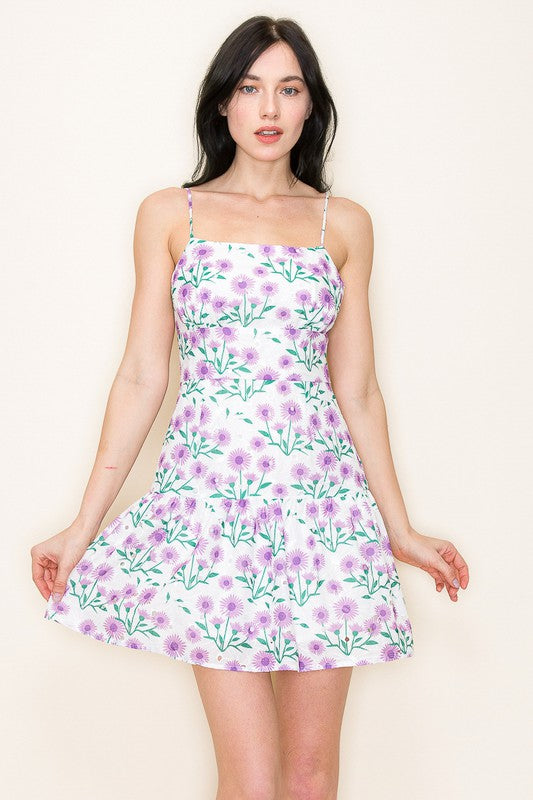 Lavender Floral Dress